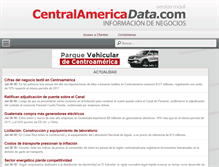 Tablet Screenshot of m.centralamericadata.com